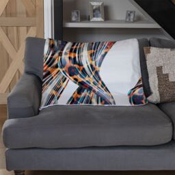 Benjamin Tate Design Snake & Leopard Skin Blanket in Natural - Size: 120 cm x 150 cm - thumbnail 2