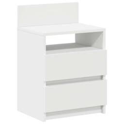 Berkfield Home Bedside Cabinets 2 pcs with 2 Drawers White 40x33x60 cm - Size: 40 x 33 x 60 cm - thumbnail 6