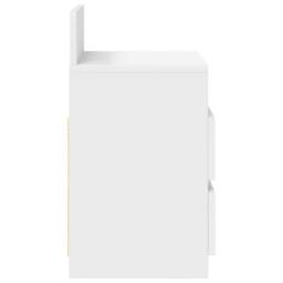 Berkfield Home Bedside Cabinets 2 pcs with 2 Drawers White 40x33x60 cm - Size: 40 x 33 x 60 cm - thumbnail 7