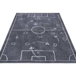 THE RUGS Adventures Game Plan Rug & Runner Kids Polypropylene Short Pile Rug in Dark Grey - Size: 160 cm x 235 cm - thumbnail 5