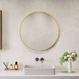 Neo Gold Nordic Round Metal Frame Wall Mirror 40cm 50cm 60cm 70cm & 80cm - Size: 40 cm x 40 cm - thumbnail 6