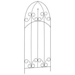 Berkfield Home Plant Climbing Racks 3 pcs Black 40x100 cm Iron - thumbnail 3