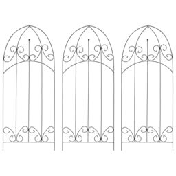 Berkfield Home Plant Climbing Racks 3 pcs Black 40x100 cm Iron
