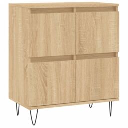 Berkfield Home Sideboards 3 pcs Sonoma Oak Engineered Wood in Brown - thumbnail 5