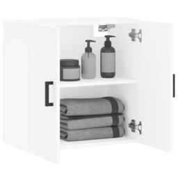 Berkfield Home Wall Cabinet White 60x31x60 cm Engineered Wood - Size: 60 x 31 x 60 cm - thumbnail 4