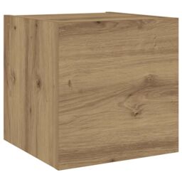 Berkfield Home Wall Mounted TV cabinets 6 pcs Artisan Oak Engineered Wood in Brown - thumbnail 6