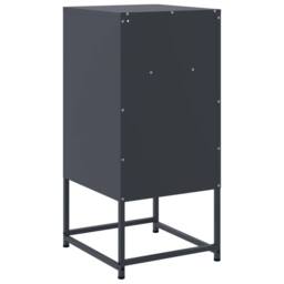 Berkfield Home Bedside Cabinets 2 pcs Anthracite 36x39x78 cm Steel in Black - Size: 36 x 39 x 78 cm - thumbnail 8
