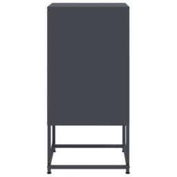 Berkfield Home Bedside Cabinets 2 pcs Anthracite 36x39x78 cm Steel in Black - Size: 36 x 39 x 78 cm - thumbnail 7