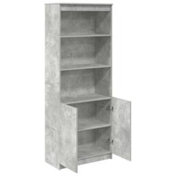 Berkfield Home Highboard Concrete Grey 70x35x180 cm Engineered Wood - Size: 70 x 35 x 180 cm - thumbnail 5