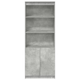 Berkfield Home Highboard Concrete Grey 70x35x180 cm Engineered Wood - Size: 70 x 35 x 180 cm - thumbnail 6
