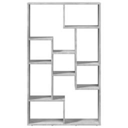 Berkfield Home Bookcase Concrete Grey 72x20x120 cm Engineered Wood - Size: 72 x 20 x 120 cm - thumbnail 5