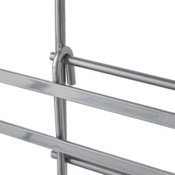 House of Home Shower Caddy 3 Tier Bathroom Storage Organiser Hanging Basket With Shelving Over The Door in Silver - thumbnail 5