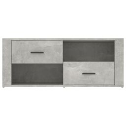 Berkfield Home TV Cabinet Concrete Grey 100x35x40 cm Engineered Wood - Size: 100 x 35 x 40 cm - thumbnail 6