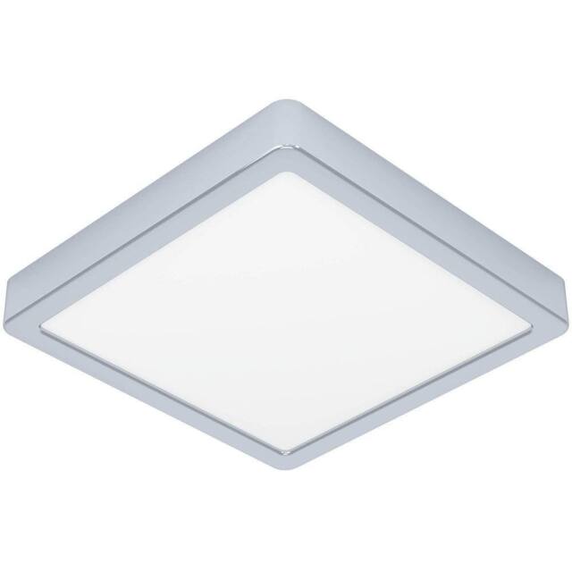Loops Stylish 22cm Chrome Square LED Ceiling Light for Modern Indoor Spaces in Metallics - image 1