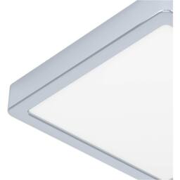 Loops Stylish 22cm Chrome Square LED Ceiling Light for Modern Indoor Spaces in Metallics - thumbnail 5