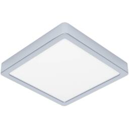 Loops Stylish 22cm Chrome Square LED Ceiling Light for Modern Indoor Spaces in Metallics - thumbnail 1
