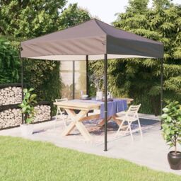 Berkfield Home Folding Party Tent Taupe 3x3 m in Beige - thumbnail 1