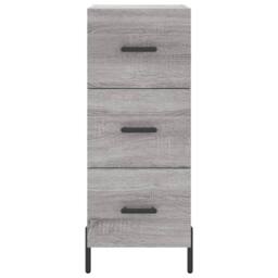 Berkfield Home Highboard Grey Sonoma 34.5x34x180 cm Engineered Wood - thumbnail 6