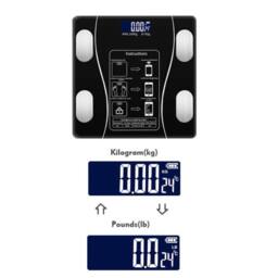 NESTLUNE Digital 180KG Bathroom Scales Weighing Smart Body Fat BMI in Black - thumbnail 1