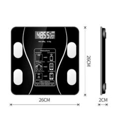 NESTLUNE Digital 180KG Bathroom Scales Weighing Smart Body Fat BMI in Black - thumbnail 2