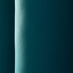 OHS Pair of Thermal Ready Made Eyelet Blackout Curtains in Teal - Size: 229 cm width x 229 cm drop - thumbnail 2
