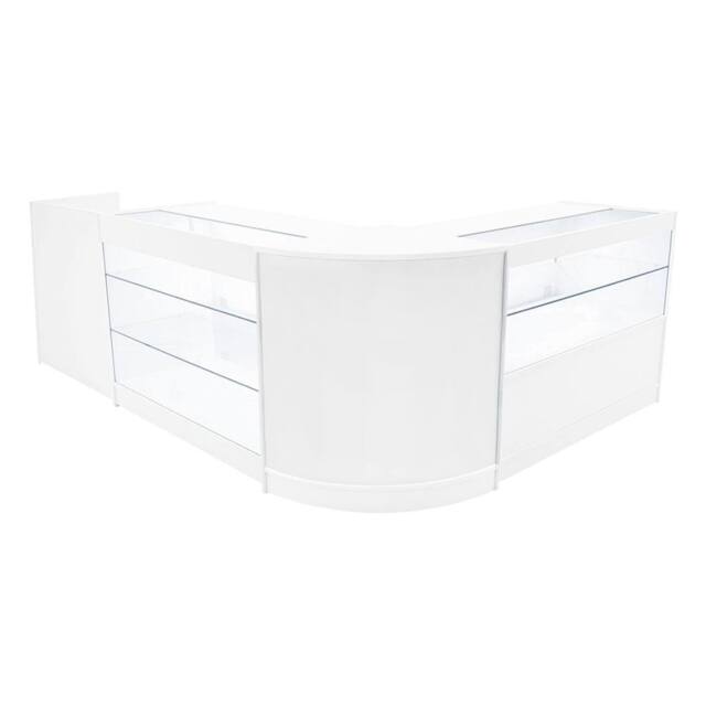 Monstershop Vega LED Shop Counter Set K1200, C1200, TB60 & CM60 - White - image 1