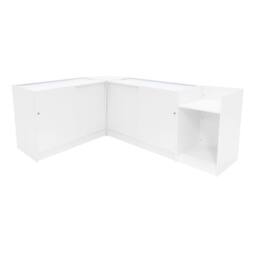 Monstershop Vega LED Shop Counter Set K1200, C1200, TB60 & CM60 - White - thumbnail 2