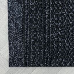 runrug Hallway Carpet Runner Rug - Hardwearing & Durable, 7mm - 'Aztec' in Black - Size: 80 cm x 360 cm - thumbnail 4