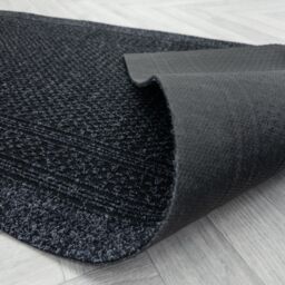runrug Hallway Carpet Runner Rug - Hardwearing & Durable, 7mm - 'Aztec' in Black - Size: 80 cm x 360 cm - thumbnail 7