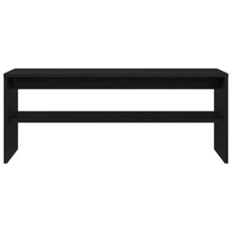 Berkfield Home TV Cabinet Black Oak 100x40x40 cm Engineered Wood - Size: 100 x 40 x 40 cm - thumbnail 5