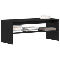 Berkfield Home TV Cabinet Black Oak 100x40x40 cm Engineered Wood - Size: 100 x 40 x 40 cm - thumbnail 4