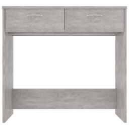 Berkfield Home Desk Concrete Grey 80x40x75 cm Engineered Wood - Size: 80 x 40 x 75 cm - thumbnail 3