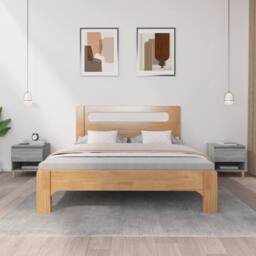 Berkfield Home Bedside Tables 2 pcs Grey Sonoma 50x46x50 Engineered Wood - thumbnail 2