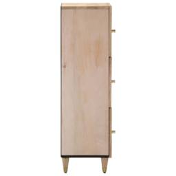 Berkfield Home Highboard 40x33x110 cm Solid Wood Mango in Brown - Size: 40 x 33 x 110 cm - thumbnail 4
