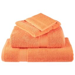 Berkfield Home Premium Shower Towels SOLUND 4 pcs Orange 70x140 cm 600 gsm - thumbnail 4
