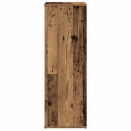Berkfield Home Shoe Rack Old Wood 54x34x100.5 cm Engineered Wood in Brown - thumbnail 5