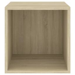 Berkfield Home Wall Cabinets 2 pcs Sonoma Oak 37x37x37 cm Engineered Wood in Light Oak - Size: 37 x 37 x 37 cm - thumbnail 8