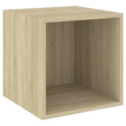 Berkfield Home Wall Cabinets 2 pcs Sonoma Oak 37x37x37 cm Engineered Wood in Light Oak - Size: 37 x 37 x 37 cm - thumbnail 7