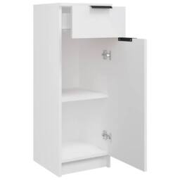 Berkfield Home Classic Bathroom Cabinet White 32x34x90 cm Engineered Wood - Size: 32 x 34 x 90 cm - thumbnail 7