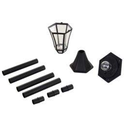 OUTSUNNY 2PCS Solar Torch LED Lights Post Lamp Outdoor Garden Decoration Auto On/Off in Black - thumbnail 8