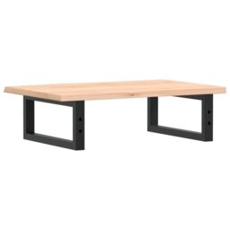 Berkfield Home Basin Shelf Wall Mounted Steel & Solid Wood Oak in Brown - thumbnail 6
