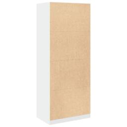 Berkfield Home Wardrobe White 80x50x200 cm Engineered Wood - Size: 80 x 50 x 200 cm - thumbnail 7