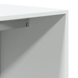 Berkfield Home Wardrobe White 80x50x200 cm Engineered Wood - Size: 80 x 50 x 200 cm - thumbnail 8