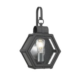 Netlighting Quoizel Heath Outdoor Wall Lantern Mottled Black IP44 - thumbnail 1
