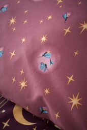 Catherine Lansfield 'Enchanted Twilight Animals' Reversible Duvet Cover Set in Plum - Size: Double - thumbnail 4