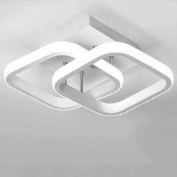 FLAVORA 3 Color Dimmable LED Ceiling Light Flush Mount Lamp in White - thumbnail 1