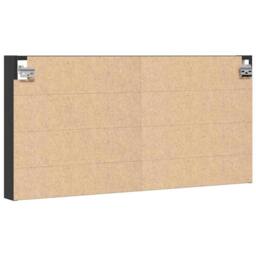 Berkfield Home Vitrine Cabinet Black 100x8.5x50 cm Engineered Wood - thumbnail 6