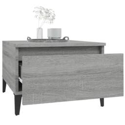 Berkfield Home Side Table Grey Sonoma 50x46x35 cm Engineered Wood - Size: 50 x 46 x 35 cm - thumbnail 5