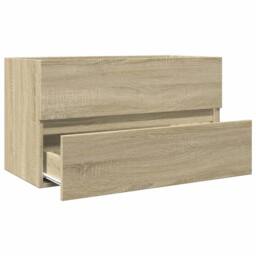 Berkfield Home Sink Cabinet Sonoma Oak 80x38.5x45 cm Engineered Wood - thumbnail 7