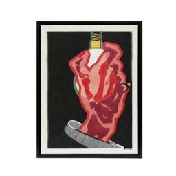"Artery8 Advertising design for Lamps Reijer Stolk Framed Canvas Wall Art Print in Black - Size: W12"" x H16""" - thumbnail 1